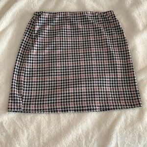 Plaid Pencil Skirt